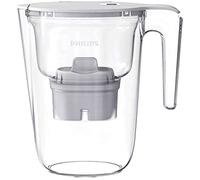 Philips Water - AWP2935 - Jarra filtradora de agua, Incluye 1 cartucho Micro X Clean, Reduce la cal, el cloro y los Microplásticos y PFOA, Agua filtrada con gran sabor y pureza, Azul Pastel, 2.6 L