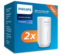Philips Water Cartucho de filtro Ontap AWP305P2/10, MICROFILTRACIÓN, PAQUETE DOBLE, capacidad de filtración de 1000 L, filtra SEDIMENTOS, CLORO y otras sustancias que alteran el sabor