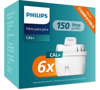 Philips water cartuchos de filtro de agua de repuesto antical+, pack d