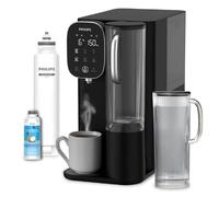 Philips Water Dispensador sobremesa de ósmosis inversa ADD6912BK/10, Elimina hasta 110 sustancias, Agua fría, Caliente y a Temperatura Ambiente, Vida útil del Filtro 1 año