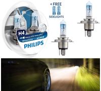 Philips WhiteVision 3700K 9003 HB2 H4 60/55W Dos Bombillas Upgrade Para Faros
