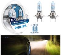 Philips WhiteVision 3700K H7 55W Dos Bombillas Cabeza Luz Vuelta Esquina Replace