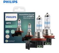 Philips X-tremeVision Pro150 H11 Faro Delantero Halógeno para Automóvil 12V 55W PGJ19 +150% Más Brillante Blanco Original Lámparas ECE Más Luz 12362XVP