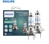 Philips X-tremeVision Pro150 H7 Faro Halógeno para Auto 12V 55W PX26d +150% Mayor Brillo Blanco Original ECE Lámparas Más Luminosas 12972XVP