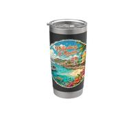 Philipsburg, St Maarten, Bahamas Isla del Caribe Vaso térmico de acero inoxidable de doble pared