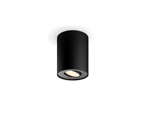 Philis Hue Pillar Foco LED Inteligente Orientable Individual 400 lm, Negro | Luz Blanca de Cálida a Fría Regulable, Bombilla GU10 4.2W, Control por App y Voz, Compatible con Alexa, Apple y Google Home