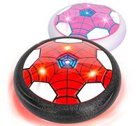 Philivivi Pack de 2 Balones Flotantes LED(PR) | Dos balones flotantes con flujo de aire, borde de espuma y luces LED para jugar en interiores sobre suelos lisos