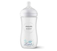 Philips Avent, biberón Natural Response de 330 ml con Flow 4 (tetina para bebés de 3 meses o más), SCY906/11