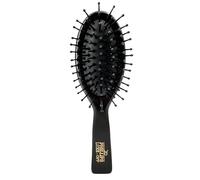 Phillips Brush Cepillo ovalado de lujo para el cabello, color negro elegante con detalles dorados, cepillo desenredante de 7 pulgadas de la serie Luxe de Phillips Brush Co