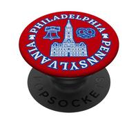 Philly City Hall Soft Pretzel Philadelphia Pensilvania PopSockets PopGrip Adhesivo