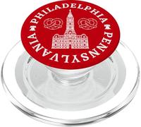 Philly City Hall Soft Pretzels Filadelfia Pensilvania PopSockets PopGrip para MagSafe