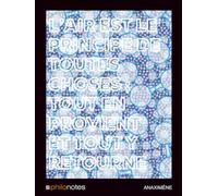 PHILONOTES - ANAXIMÈNE - Air et Origine - Carnet A4 ligné - Couverture rigide: Dessin d’auteur sur une magnifique couverture rigide - 110 pages à lignes - Idéal comme carnet personnel ou à offrir