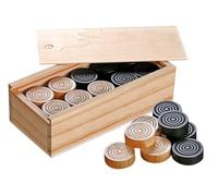 Philos Accesorios de Backgammon 3052 Piezas de Reina y Molino, diámetro 30 mm, marrón claro