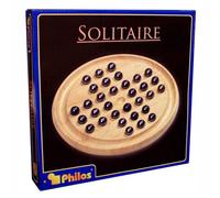 Philos Solitaire Deluxe Juego de mesa de estrategia tradicional para mayores de