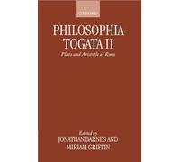 Philosophia Togata II: Plato and Aristotle at Rome