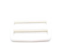 PHILSP 10 piezas de plástico Tri-Glide Slide hebilla ajustable correas deslizantes, para cinturón mochila blanco L