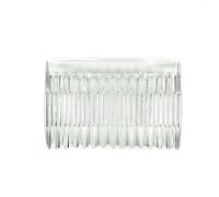 PHILSP 7x5cm 15 dientes Fancy DIY Plastic Hair Clip Comb Peine mujeres nupcial velo de novia titular transparente herramienta de peinado de belleza