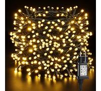 PhilzOps Luces de Navidad Exterior, 80m 800 LED Guirnalda Luces Arbol de Navidad 8 Modos Impermeable Interior Luz Decoración Iluminación para Jardín Casas Terraza Fiestas Boda Carnaval, Blanco Cálido