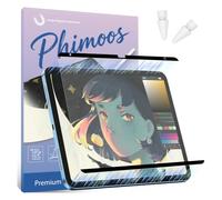 Phimoos Protector de pantalla de papel magnético para iPad A16 de 11ª/10ª generación (11 pulgadas/11.9 pulgadas, 2025/2022) + 2 puntas de lápiz Apple, escribe y dibuja como en papel, mate desmontable