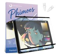 Phimoos Protector de pantalla magnético similar al papel compatible con iPad de 9ª/8ª/7ª generación (10.2 pulgadas, 2021/2020/2019) + 2 puntas de lápiz Apple, escribe y dibuja como en papel, película