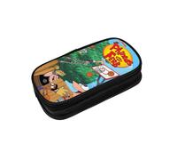 Phineas And Ferb Durable Pen Pencil Case Big Storage Pen Pouch Bag for School Supplies Office College Teen Girls Adults