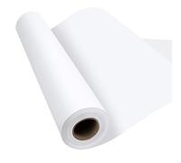 Phinus Rollo de papel para manualidades de 38 x 994 cm, rollo de papel kraft de grado industrial, rollo de papel de caballete blanco para niños, para mudanza, envoltura de regalos, arte de pared,