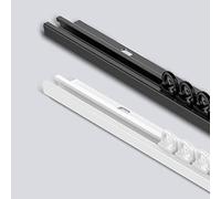 PhIree Riel de Cortina Montado en el Techo, Rieles de Cortina para Separadores de Ambientes, Silence Sliding/White/3.1M/10Ft