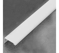 PhIree Tirador Oculto Blanco, Tirador de Borde de Dedo, Tirador de Armario de Muebles Tirador de Tira de Muebles Invisible Tirador Integrado para Cajón de Puerta 1 Pieza (Longitud Total, 800 Mm)/Whi