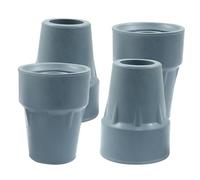 PHITUODA 4 puntas de goma de 22 mm, puntas antideslizantes de 7/8 pulgadas de diámetro, puntas de repuesto universales para bastón, muleta, andador (gris)