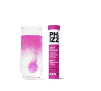 Phizz Electrolitos, Multivitaminas e Hidratación Efervescente 20 Comprimidos - 18 Vitaminas y Minerales, Vitamina C, Vegano, Vegetariano y Bajo en Calorías (Manzana y Grosella Negra, 20 Pastilla)