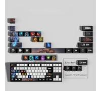 PHJEDXCM LOL - 30 teclas mecánicas para juegos de PC, grabadas con láser, grabadas con láser, con cada retrato pasivo y habilidades compatibles con cualquier teclado mecánico (Lee sin)