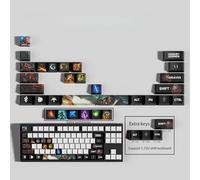 PHJEDXCM LOL - 30 teclas mecánicas para juegos de PC, grabadas con láser, grabadas con láser, con cada retrato pasivo y habilidades, se ajustan a cualquier teclado mecánico (GRAVES)