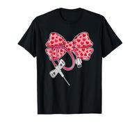 Phlebotomist Coquette Bow Kawaii Nurse Retro Camiseta