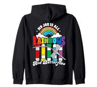 Phlebotomist Job is All Rainbows Butterflies Lab Nurse Life Sudadera con Capucha