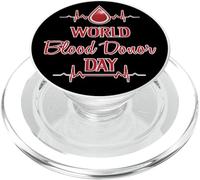 Phlebotomy Blood Drive World Blood Donor Day Phlebotomist PopSockets PopGrip para MagSafe