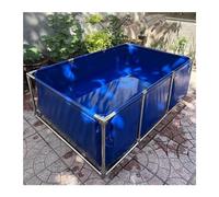PHLEPS Piscina De Acuario, Estanques De Lona De PVC Con Válvula De Drenaje, Tanque De Retención Temporal For Peces De Agua Salada, Piscina De Almacenamiento De Agua De Lona De 0,6 Mm For Natación De T