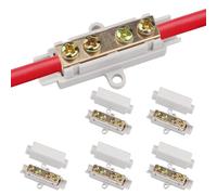 PHMING 5 Piezas Conectores de Cable,Tornillo Doble Latón Bornes de Conexion