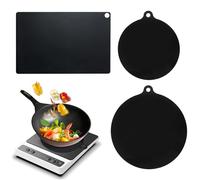 PHMING Protector Placa Induccion, 3 Piezas Alfombrilla Induccion, Reutilizables Protector Vitroceramica Induccion, 3 Tamaños, para Superficies de Cocina de Inducción, Tapetes para Recipientes