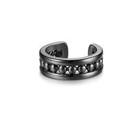 PHNIBIRD Negro Ear Cuff Pendientes Sin Agujero Diseño de Doble Fila Estilo Unisex Aptos Tanto Accesorios de Moda Uso Diario Estilo Minimalista Joyería