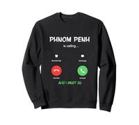 Phnom Penh está Llamando y Debo IR a Camboya de Viaje Sudadera