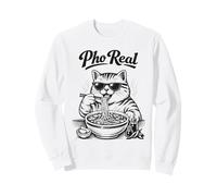 Pho Gato Real Comiendo Fideos Vietnam Viaje Foodie Sudadera