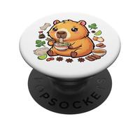Pho Kit Cocina Vietnamita Vietnam Foodie Lindo Capibara PopSockets PopGrip Adhesivo