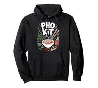 Pho Kit Ingredientes Sopa de Fideos asiáticos Sudadera con Capucha