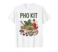 Pho Kit Ingredients Receta de Sopa de Fideos asiática vietnamita Camiseta
