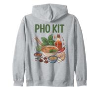 Pho Kit Ingredients Receta de Sopa de Fideos asiática vietnamita Sudadera con Capucha