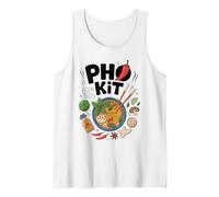 Pho Kit Ingredients Receta de Sopa de Fideos asiáticos Camiseta sin Mangas