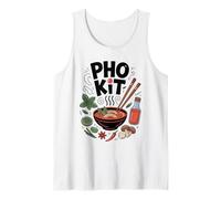 Pho Kit Ingredients Sopa de Fideos asiática vietnamita Camiseta sin Mangas