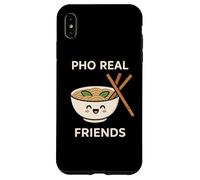 Pho Real Friends - Lindos Palillos de Fideos Kawaii Carcasa para iPhone XS MAX