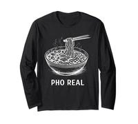 Pho Real Minimalista Línea Arte Vietnamita Fideos Viaje Manga Larga