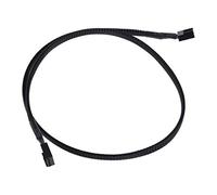 Phobya 0 4Pin PWM Male to Male 60cm - Black Cables Ventiladores Cables & Adaptadores